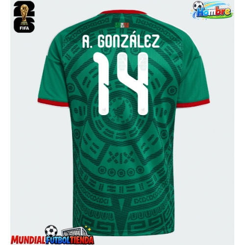 Camiseta México Armando Gonzalez #14 Primera Equipación Replica Mundial 2026 mangas cortas